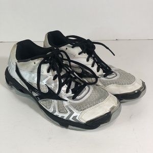 Mizuno Wave Supersonic Women's Size 8 Shoes White/Black Volleyball V1GC184008
